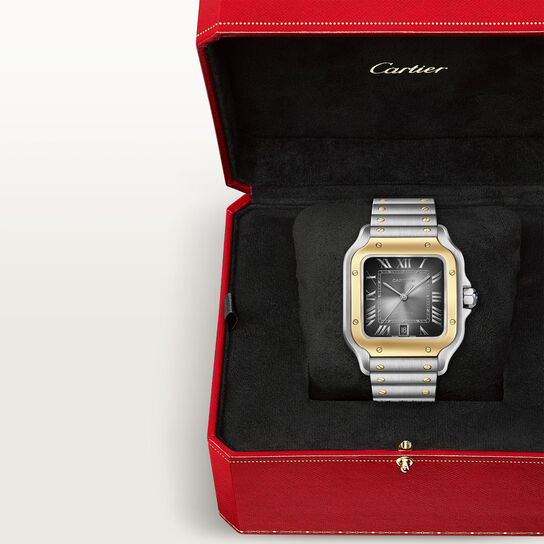 Cartier Santos de Cartier Large Automatic 40 mm Yellow Gold and Stainless Steel W2SA0030 image number 5